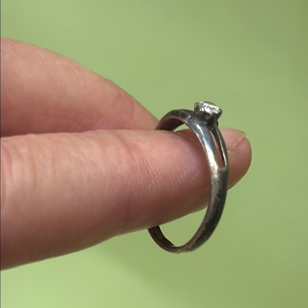 Vintage Sterling Silver and Gold Contrast with Engraved Design